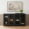 image:imageMartha Stewart Bedford Modular Fluted Storage Cabinet Fern Green Set of 2  Adjustable Shelf SoftClose Doors Brushed Stainless Steel Hardware Solid Wood Frame and LegsBlack FrameGold Hardware