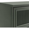 image:imageMartha Stewart Bedford Modular Fluted Storage Cabinet Fern Green Set of 2  Adjustable Shelf SoftClose Doors Brushed Stainless Steel Hardware Solid Wood Frame and LegsFern Green FrameGunmetal Hardware