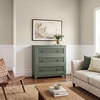 image:imageMartha Stewart Bedford Modular Fluted Storage Cabinet Fern Green Set of 2  Adjustable Shelf SoftClose Doors Brushed Stainless Steel Hardware Solid Wood Frame and LegsFern Green FrameGunmetal Hardware