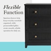 image:imageMartha Stewart Bedford Modular Fluted Storage Cabinet Fern Green Set of 2  Adjustable Shelf SoftClose Doors Brushed Stainless Steel Hardware Solid Wood Frame and LegsBlack FrameGold Hardware
