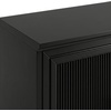 image:imageMartha Stewart Bedford Modular Fluted Storage Cabinet Fern Green Set of 2  Adjustable Shelf SoftClose Doors Brushed Stainless Steel Hardware Solid Wood Frame and LegsBlack FrameGold Hardware