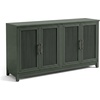 image:imageMartha Stewart Bedford Modular Fluted Storage Cabinet Fern Green Set of 2  Adjustable Shelf SoftClose Doors Brushed Stainless Steel Hardware Solid Wood Frame and LegsFern Green FrameGunmetal Hardware