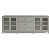 image:imageMartha Stewart Bedford Modular Shaker Cabinet and Hutch Bedford Gray  Adjustable Cabinet Shelf SoftClose Glass Doors Brushed Stainless Steel Hardware 2 Hutch ShelvesBedford Gray FrameBrushed Stainless Steel Hardware