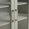 image:imageMartha Stewart Bedford Modular Shaker Cabinet and Hutch Bedford Gray  Adjustable Cabinet Shelf SoftClose Glass Doors Brushed Stainless Steel Hardware 2 Hutch ShelvesBedford Gray FrameBrushed Stainless Steel Hardware