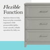 image:imageMartha Stewart Bedford Modular Shaker Cabinet and Hutch Bedford Gray  Adjustable Cabinet Shelf SoftClose Glass Doors Brushed Stainless Steel Hardware 2 Hutch ShelvesBedford Gray FrameBrushed Stainless Steel Hardware