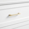 image:imageMartha Stewart Bedford Modular Shaker Cabinet and Hutch Bedford Gray  Adjustable Cabinet Shelf SoftClose Glass Doors Brushed Stainless Steel Hardware 2 Hutch ShelvesWhite FrameGold Hardware