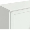 image:imageMartha Stewart Bedford Modular Shaker Cabinet and Hutch Bedford Gray  Adjustable Cabinet Shelf SoftClose Glass Doors Brushed Stainless Steel Hardware 2 Hutch ShelvesWhite FrameGold Hardware