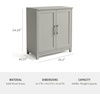 image:imageMartha Stewart Bedford Modular Shaker Cabinet and Hutch Bedford Gray  Adjustable Cabinet Shelf SoftClose Glass Doors Brushed Stainless Steel Hardware 2 Hutch ShelvesBedford Gray FrameBrushed Stainless Steel Hardware