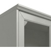 image:imageMartha Stewart Bedford Modular Shaker Cabinet and Hutch Bedford Gray  Adjustable Cabinet Shelf SoftClose Glass Doors Brushed Stainless Steel Hardware 2 Hutch ShelvesBedford Gray FrameBrushed Stainless Steel Hardware