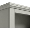 image:imageMartha Stewart Bedford Modular Shaker Cabinet and Hutch Bedford Gray  Adjustable Cabinet Shelf SoftClose Glass Doors Brushed Stainless Steel Hardware 2 Hutch ShelvesBedford Gray FrameBrushed Stainless Steel Hardware