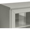 image:imageMartha Stewart Bedford Modular Shaker Cabinet and Hutch Bedford Gray  Adjustable Cabinet Shelf SoftClose Glass Doors Brushed Stainless Steel Hardware 2 Hutch ShelvesBedford Gray FrameBrushed Stainless Steel Hardware