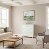 image:imageMartha Stewart Bedford Modular Shaker Cabinet and Hutch Bedford Gray  Adjustable Cabinet Shelf SoftClose Glass Doors Brushed Stainless Steel Hardware 2 Hutch ShelvesWhite FrameGold Hardware