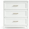 image:imageMartha Stewart Bedford Modular Shaker Cabinet and Hutch Bedford Gray  Adjustable Cabinet Shelf SoftClose Glass Doors Brushed Stainless Steel Hardware 2 Hutch ShelvesWhite FrameGold Hardware