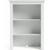 image:imageMartha Stewart Bedford Modular Shaker Cabinet and Hutch Bedford Gray  Adjustable Cabinet Shelf SoftClose Glass Doors Brushed Stainless Steel Hardware 2 Hutch ShelvesWhite FrameGold Hardware