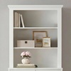 image:imageMartha Stewart Bedford Modular Shaker Cabinet and Hutch Bedford Gray  Adjustable Cabinet Shelf SoftClose Glass Doors Brushed Stainless Steel Hardware 2 Hutch ShelvesWhite FrameGold Hardware