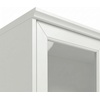image:imageMartha Stewart Bedford Modular Shaker Cabinet and Hutch Bedford Gray  Adjustable Cabinet Shelf SoftClose Glass Doors Brushed Stainless Steel Hardware 2 Hutch ShelvesWhite FrameGold Hardware