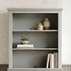 image:imageMartha Stewart Bedford Modular Shaker Cabinet and Hutch Bedford Gray  Adjustable Cabinet Shelf SoftClose Glass Doors Brushed Stainless Steel Hardware 2 Hutch ShelvesBedford Gray FrameBrushed Stainless Steel Hardware