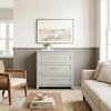 image:imageMartha Stewart Bedford Modular Shaker Cabinet and Hutch Bedford Gray  Adjustable Cabinet Shelf SoftClose Glass Doors Brushed Stainless Steel Hardware 2 Hutch ShelvesBedford Gray FrameBrushed Stainless Steel Hardware