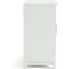 image:imageMartha Stewart Bedford Modular Shaker Cabinet and Hutch Bedford Gray  Adjustable Cabinet Shelf SoftClose Glass Doors Brushed Stainless Steel Hardware 2 Hutch ShelvesWhite FrameGold Hardware