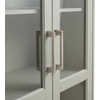 image:imageMartha Stewart Bedford Modular Shaker Cabinet and Hutch Bedford Gray  Adjustable Cabinet Shelf SoftClose Glass Doors Brushed Stainless Steel Hardware 2 Hutch ShelvesBedford Gray FrameBrushed Stainless Steel Hardware