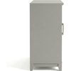 image:imageMartha Stewart Bedford Modular Shaker Cabinet and Hutch Bedford Gray  Adjustable Cabinet Shelf SoftClose Glass Doors Brushed Stainless Steel Hardware 2 Hutch ShelvesBedford Gray FrameBrushed Stainless Steel Hardware