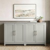 image:imageMartha Stewart Bedford Modular Shaker Cabinet and Hutch Bedford Gray  Adjustable Cabinet Shelf SoftClose Glass Doors Brushed Stainless Steel Hardware 2 Hutch ShelvesBedford Gray FrameBrushed Stainless Steel Hardware