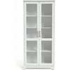 image:imageMartha Stewart Bedford Modular Shaker Cabinet and Hutch Bedford Gray  Adjustable Cabinet Shelf SoftClose Glass Doors Brushed Stainless Steel Hardware 2 Hutch ShelvesWhite FrameGold Hardware