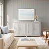 image:imageMartha Stewart Lily Pond Modular 3 Drawer Cabinet and Hutch Sharkey Gray  Brushed Stainless Hardware PreAssembled Drawer Glides Solid Wood FrameLegs Open Hutch Shelves Rear Cord ManagementSharkey Gray FrameBrushed Stainless Steel Hardware