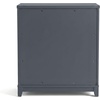 image:imageMartha Stewart Lily Pond Modular 3 Drawer Cabinet and Hutch Sharkey Gray  Brushed Stainless Hardware PreAssembled Drawer Glides Solid Wood FrameLegs Open Hutch Shelves Rear Cord ManagementSlate Blue FrameGunmetal Hardware