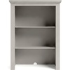 image:imageMartha Stewart Lily Pond Modular 3 Drawer Cabinet and Hutch Sharkey Gray  Brushed Stainless Hardware PreAssembled Drawer Glides Solid Wood FrameLegs Open Hutch Shelves Rear Cord ManagementSharkey Gray
