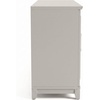 image:imageMartha Stewart Lily Pond Modular 3 Drawer Cabinet and Hutch Sharkey Gray  Brushed Stainless Hardware PreAssembled Drawer Glides Solid Wood FrameLegs Open Hutch Shelves Rear Cord ManagementSharkey Gray FrameBrushed Stainless Steel Hardware