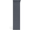 image:imageMartha Stewart Lily Pond Modular 3 Drawer Cabinet and Hutch Sharkey Gray  Brushed Stainless Hardware PreAssembled Drawer Glides Solid Wood FrameLegs Open Hutch Shelves Rear Cord ManagementSlate Blue
