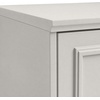 image:imageMartha Stewart Lily Pond Modular 3 Drawer Cabinet and Hutch Sharkey Gray  Brushed Stainless Hardware PreAssembled Drawer Glides Solid Wood FrameLegs Open Hutch Shelves Rear Cord ManagementSharkey Gray FrameBrushed Stainless Steel Hardware