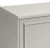 image:imageMartha Stewart Lily Pond Modular 3 Drawer Cabinet and Hutch Sharkey Gray  Brushed Stainless Hardware PreAssembled Drawer Glides Solid Wood FrameLegs Open Hutch Shelves Rear Cord ManagementSharkey Gray FrameBrushed Stainless Steel Hardware