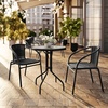 image:imageFlash Furniture 2375 in Rattan Round Table Black  Durable Construction Commercial Use