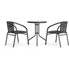 image:imageFlash Furniture 2375 in Rattan Round Table Black  Durable Construction Commercial Use