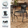 image:imageFlash Furniture 2375 in Rattan Round Table Black  Durable Construction Commercial Use