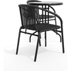 image:imageFlash Furniture 2375 in Rattan Round Table Black  Durable Construction Commercial Use