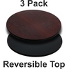 image:imageFlash Furniture 24 Round Reversible Table Top BlackMahogany  Reversible Laminate Top Durable Construction Commercial Use3