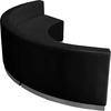 image:imageFlash Furniture HERCULES Alon Series Black LeatherSoft Reception Configuration 3 Pieces  Durable Construction Commercial UseBlack