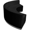image:imageFlash Furniture HERCULES Alon Series Black LeatherSoft Reception Configuration 3 Pieces  Durable Construction Commercial UseBlack