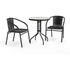 image:imageFlash Furniture 2375 in Rattan Round Table Black  Durable Construction Commercial Use