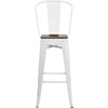 image:imageFlash Furniture Carly 24 High Copper Metal Counter Height Stool with Back and Wood Seat1