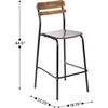 image:imageFlash Furniture Commercial Grade Metal Bar Stool White 2PackAntique Copper