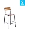 image:imageFlash Furniture Commercial Grade Metal Bar Stool White 2PackAntique Copper