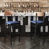 image:imageFlash Furniture Commercial Steel Barstool Blue 2PackNatural Birch Wood BackBlue Vinyl Seat
