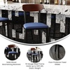 image:imageFlash Furniture Commercial Steel Barstool Blue 2PackWalnut Wood BackBlue Vinyl Seat
