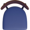 image:imageFlash Furniture Commercial Steel Barstool Blue 2PackWalnut Wood BackBlue Vinyl Seat