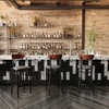 image:imageFlash Furniture Commercial Steel Barstool Blue 2PackWalnut Wood BackGray Vinyl Seat