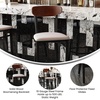 image:imageFlash Furniture Commercial Steel Barstool Blue 2PackWalnut Wood BackGray Vinyl Seat
